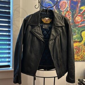 Harley-Davidson Genuine Leather Women’s riding jacket in size large